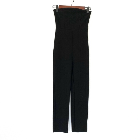 Urban Outfitters Black Sena Strapless Jumpsuit - Picture 3 of 8